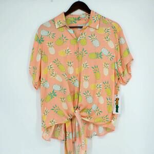 Tipsy Elves Button Up Hawaiian Shirt XL